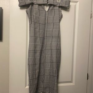 Off the shoulder midi dress